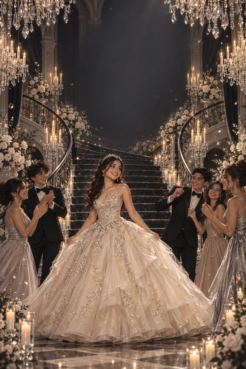 XV Gala de Cristal, Champaña y Medianoche
