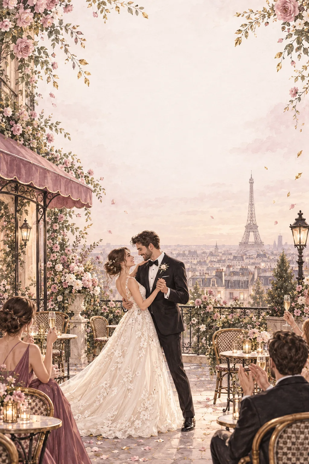 Oui, mon amour · Rosa Antiguo, Tinta y Oro
