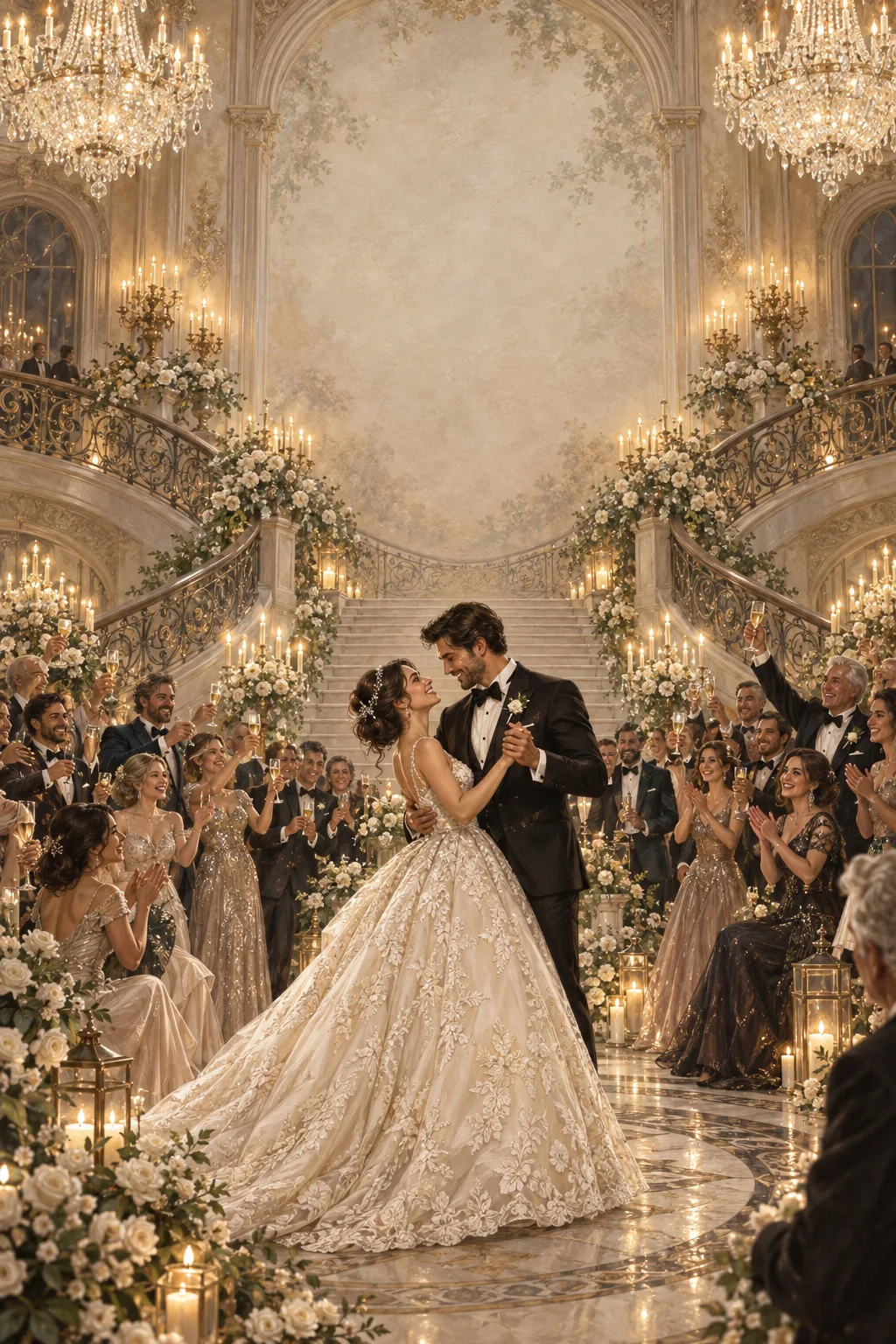 Vals de Cristal · Champaña, Plata y Negro Ópera